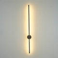 Black Minimalist Long Strip Linear LED Wall Lighting - view 1