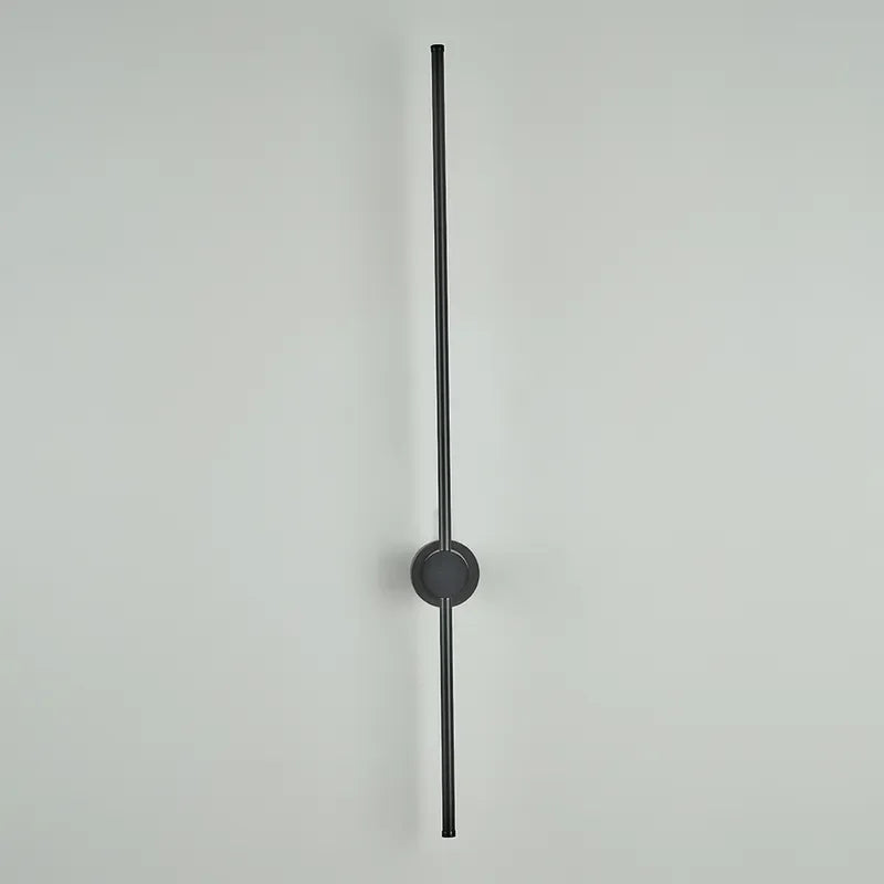 Black Minimalist Long Strip Linear LED Wall Lighting - view 4