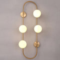 Oblong Hanging Rod Glass Globe Modern Indoor Wall Sconces - view 1