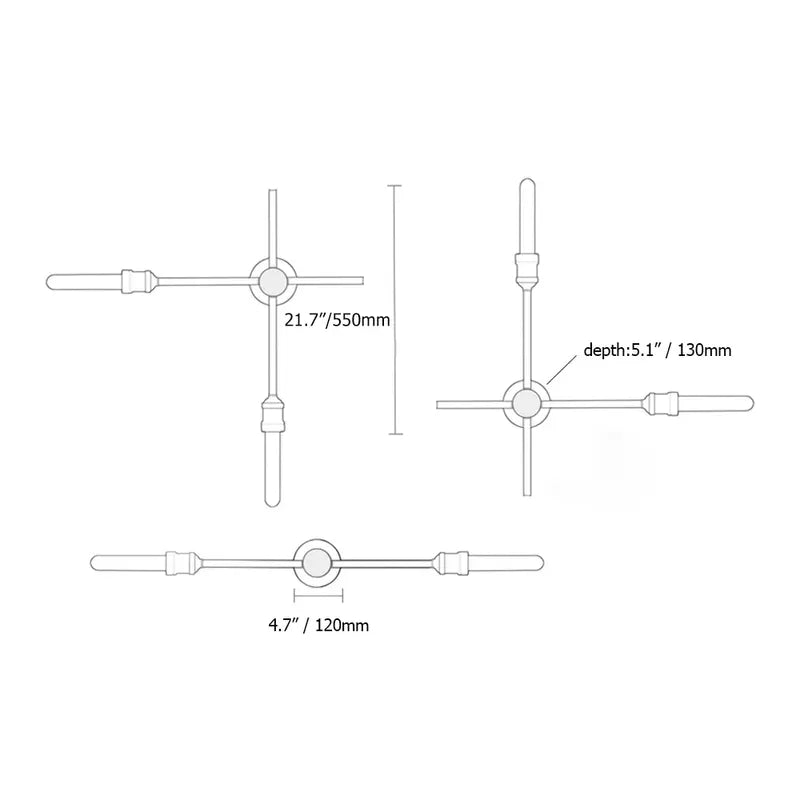Retro Rotating Elongated Torch Candle Wall Sconces - view 5