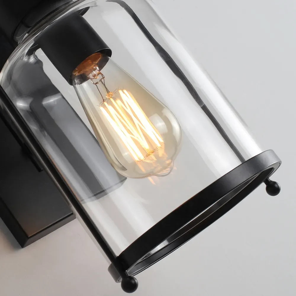 Industrial Loft Rust Metal Modern Lantern Wall Sconces - view 6