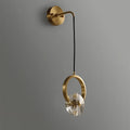 Gold and Crystal Wall Sconces LED Adjustable Cable and Modern Design - view 1