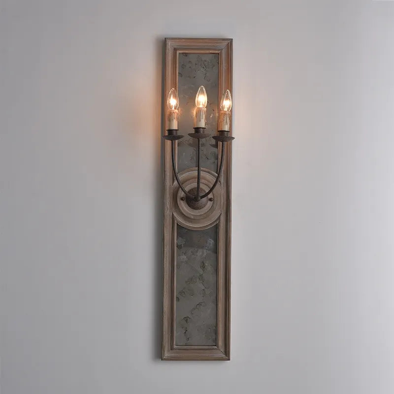 French Candle 3-Light Mirrored Candle Wall Sconces - view 3