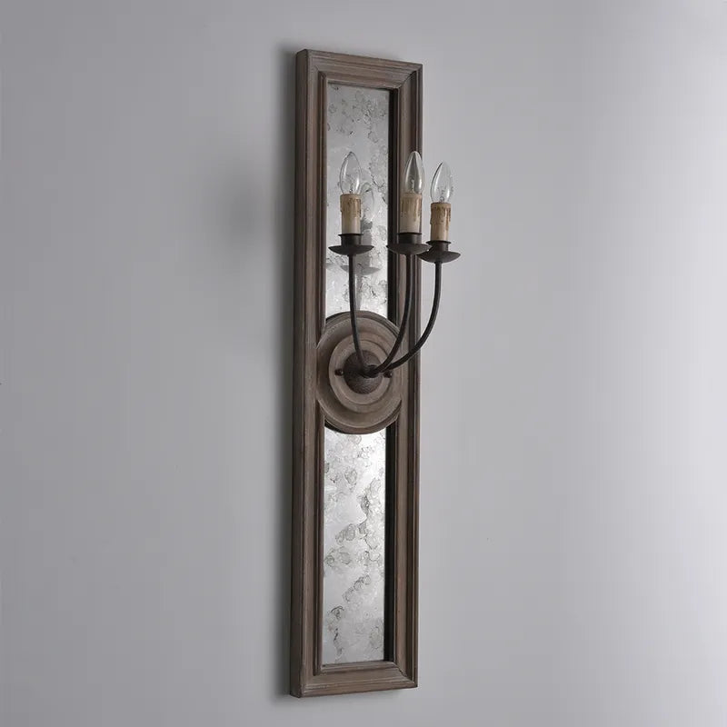 French Candle 3-Light Mirrored Candle Wall Sconces - view 7