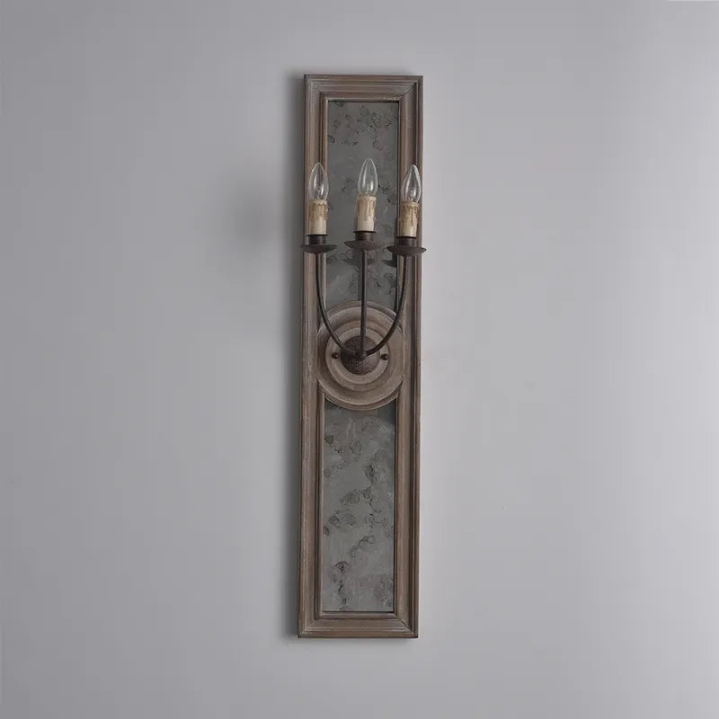 French Candle 3-Light Mirrored Candle Wall Sconces - view 8
