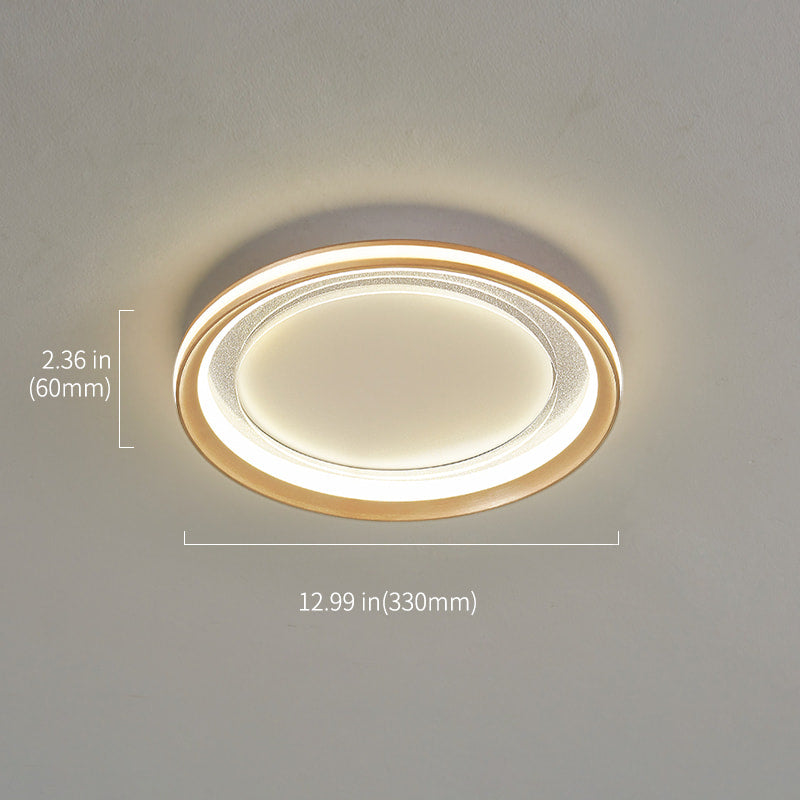 Milea Dimmable Gold Clear Glass Round LED Ceiling Lights - view 13