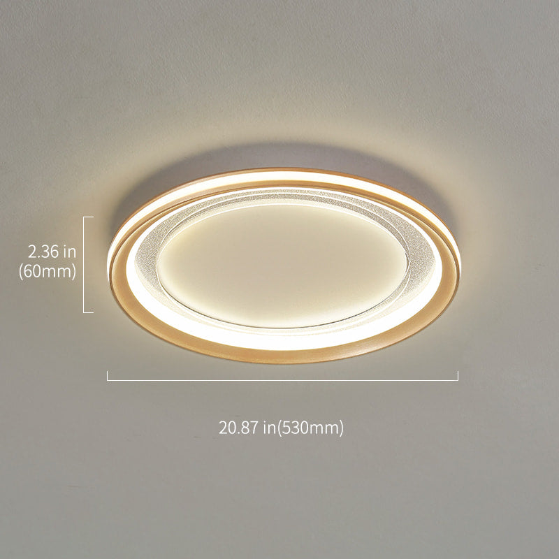 Milea Dimmable Gold Clear Glass Round LED Ceiling Lights - view 15