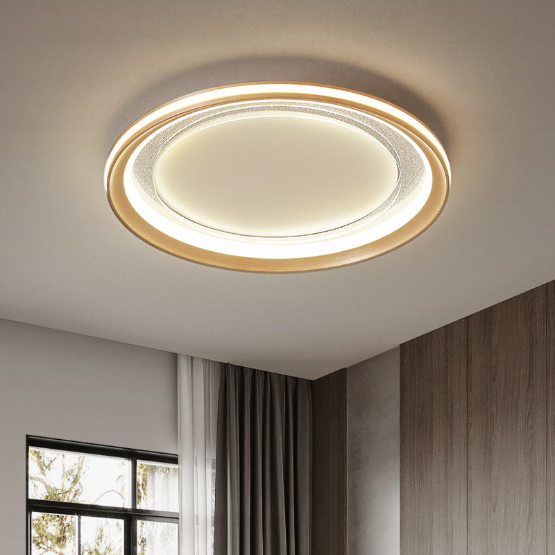 Milea Dimmable Gold Clear Glass Round LED Ceiling Lights - view 4
