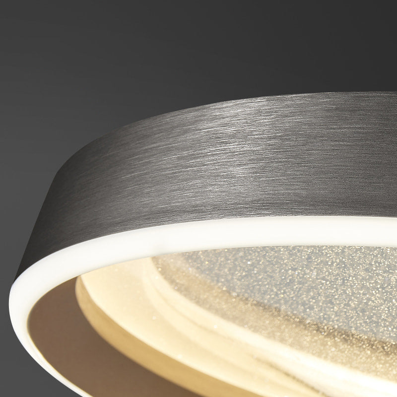 Milea Dimmable Gold Clear Glass Round LED Ceiling Lights - view 7