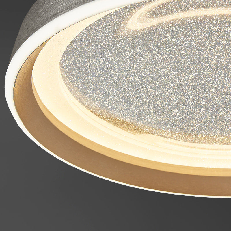 Milea Dimmable Gold Clear Glass Round LED Ceiling Lights - view 8