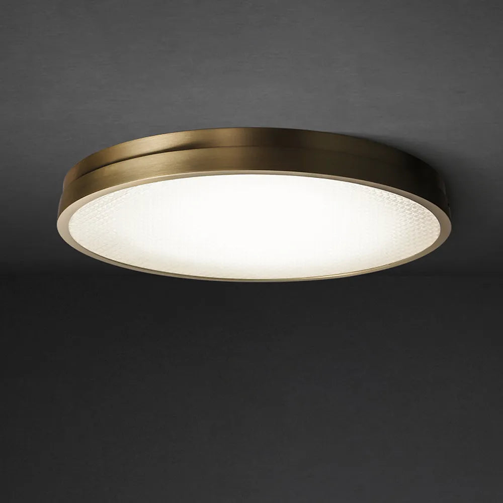 Light in the Space Wrap Brass Minimalist Round LED Ceiling Lights - view 1