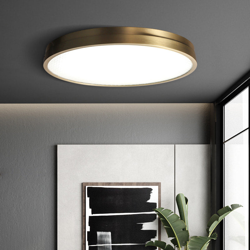 Light in the Space Wrap Brass Minimalist Round LED Ceiling Lights - view 3