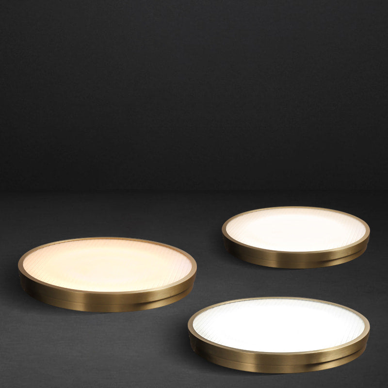 Light in the Space Wrap Brass Minimalist Round LED Ceiling Lights - view 5