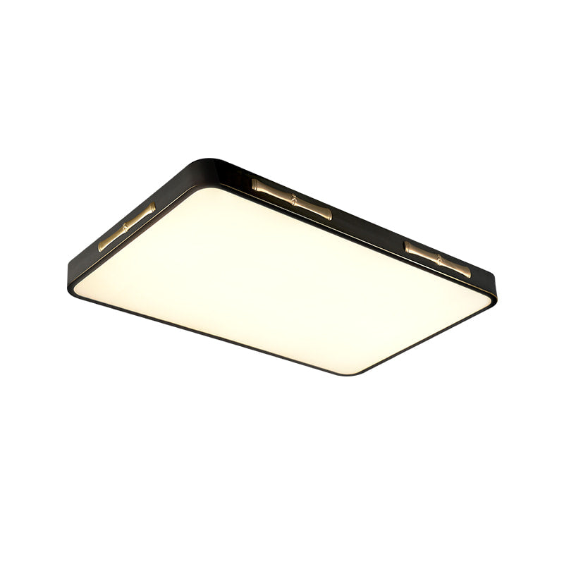 Pan Brass Black Minimalist Square LED Ceiling Lights - view 7