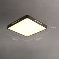 Pan Brass Black Minimalist Square LED Ceiling Lights - view 8