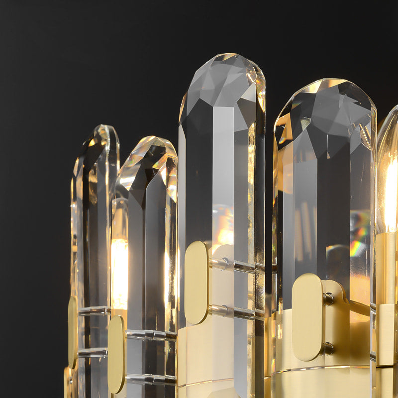 Aged Brass 6-Light 19'' Dia Clear Crystal Ceiling Lights - view 7