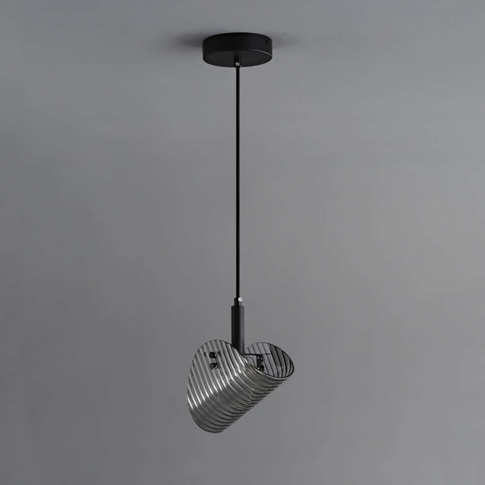 Vertigo Nova LED Black Glass Pendant Light for Kitchen Island - view 2
