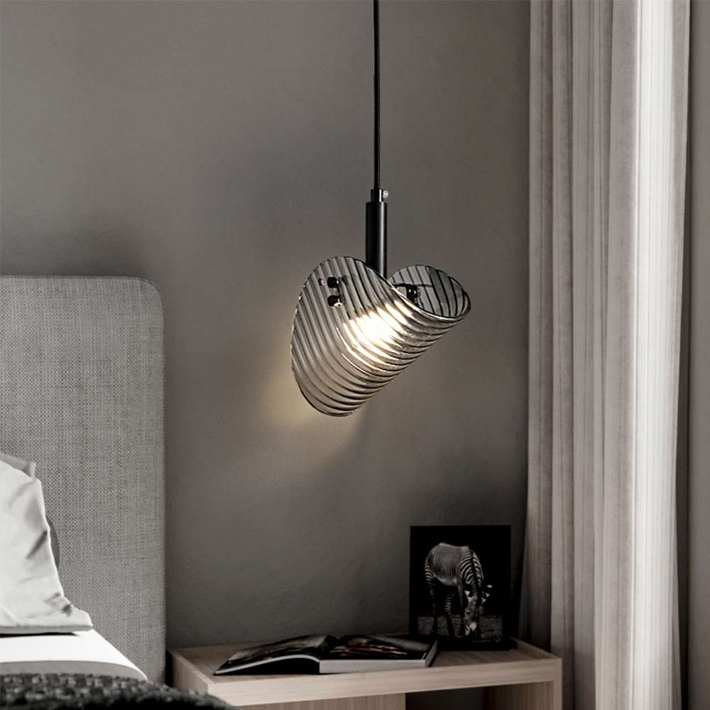 Vertigo Nova LED Black Glass Pendant Light for Kitchen Island - view 5