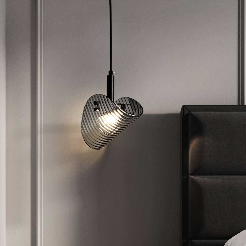 Vertigo Nova LED Black Glass Pendant Light for Kitchen Island - view 6