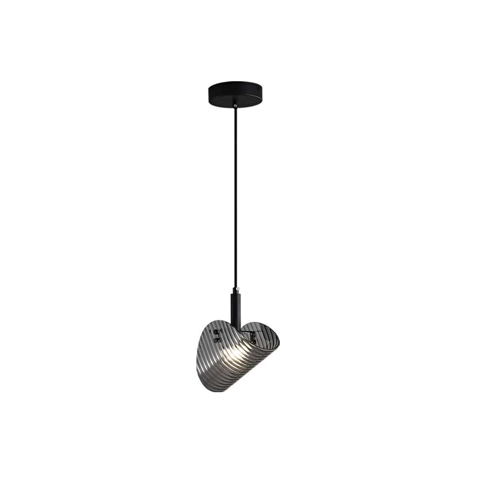 Vertigo Nova LED Black Glass Pendant Light for Kitchen Island - view 8