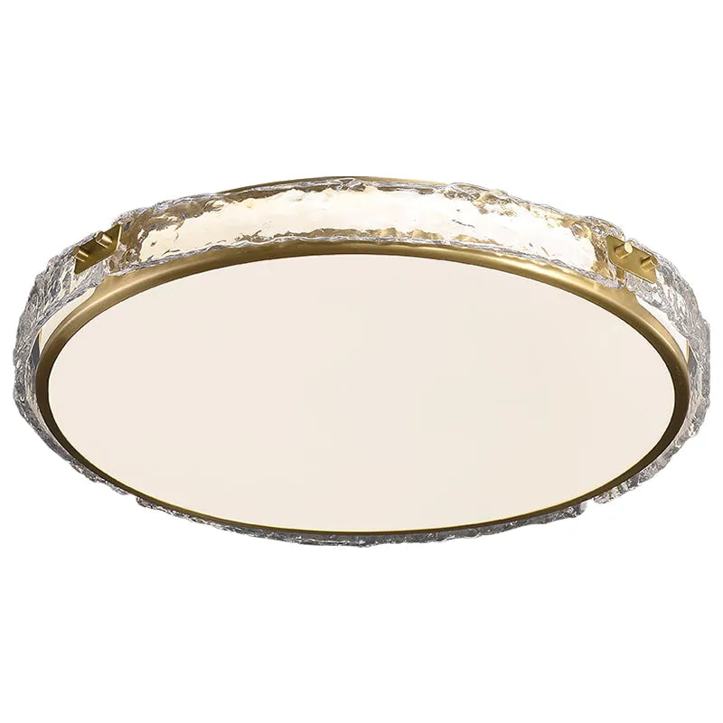 Modern Clear Glass Shade LED Brass Round Ceiling Lights - view 8