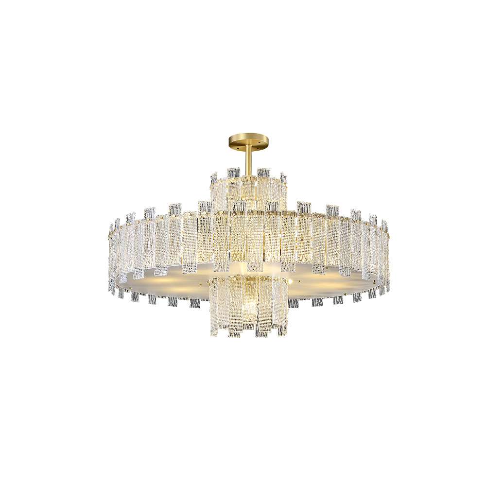 Luxury Metropolitan Lighting Gold And Clear Crystal Chandelier light - view 10
