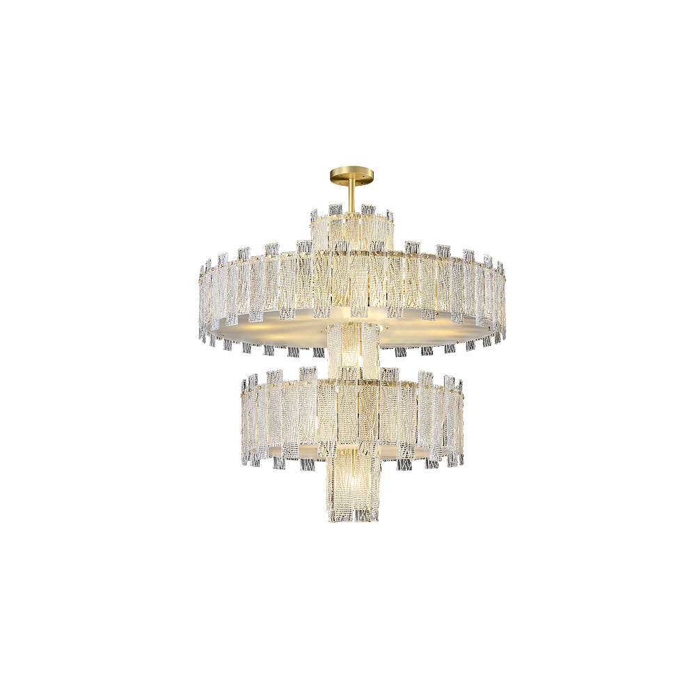 Luxury Metropolitan Lighting Gold And Clear Crystal Chandelier light - view 11