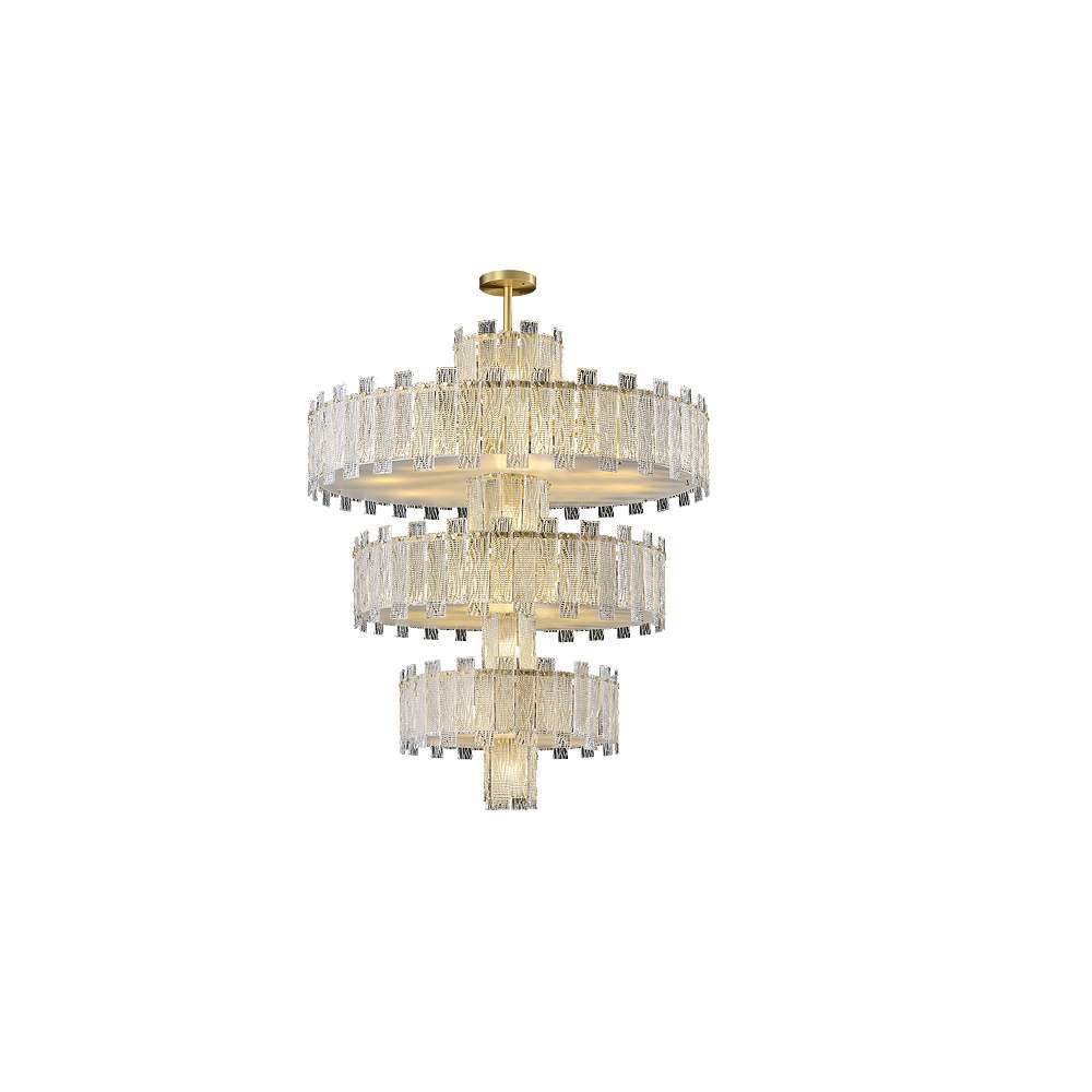 Luxury Metropolitan Lighting Gold And Clear Crystal Chandelier light - view 12