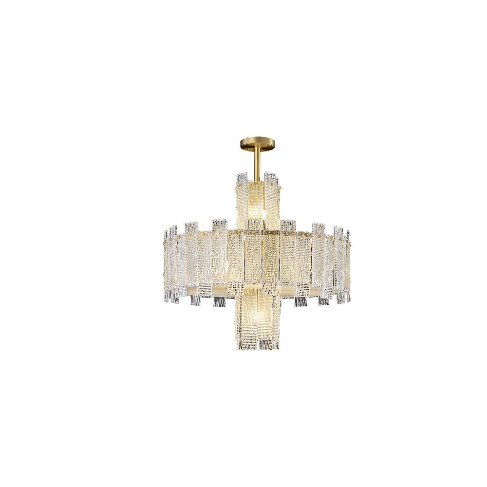 Luxury Metropolitan Lighting Gold And Clear Crystal Chandelier light - view 8
