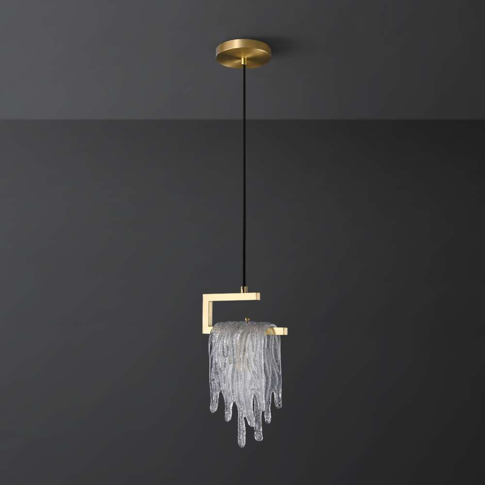 Nordic Creative Brass Bracket Clear Crystal Chandelier - view 2