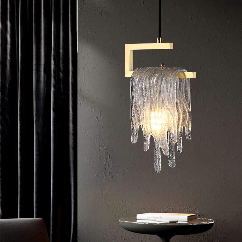 Nordic Creative Brass Bracket Clear Crystal Chandelier - view 3