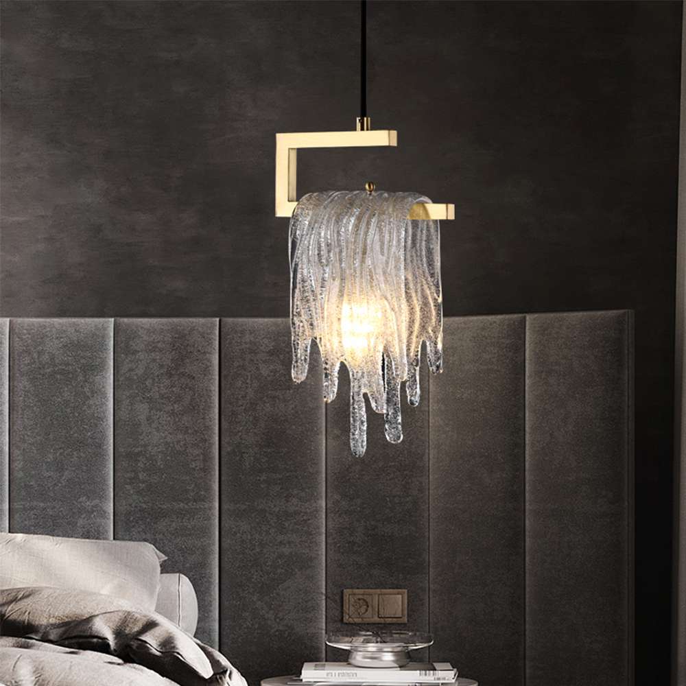 Nordic Creative Brass Bracket Clear Crystal Chandelier - view 5