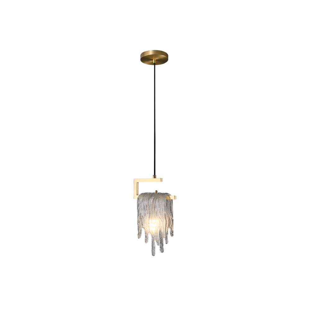 Nordic Creative Brass Bracket Clear Crystal Chandelier - view 8