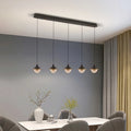 Jupiter Black Metal Base And Clear Glass Pendant Lights - view 1