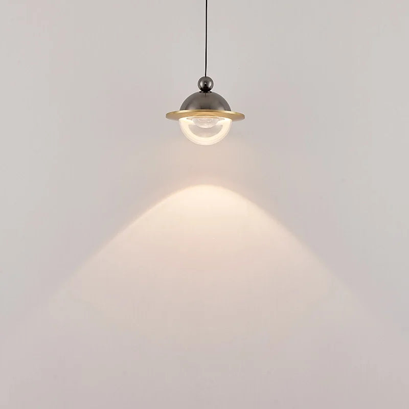 Jupiter Black Metal Base And Clear Glass Pendant Lights - view 4