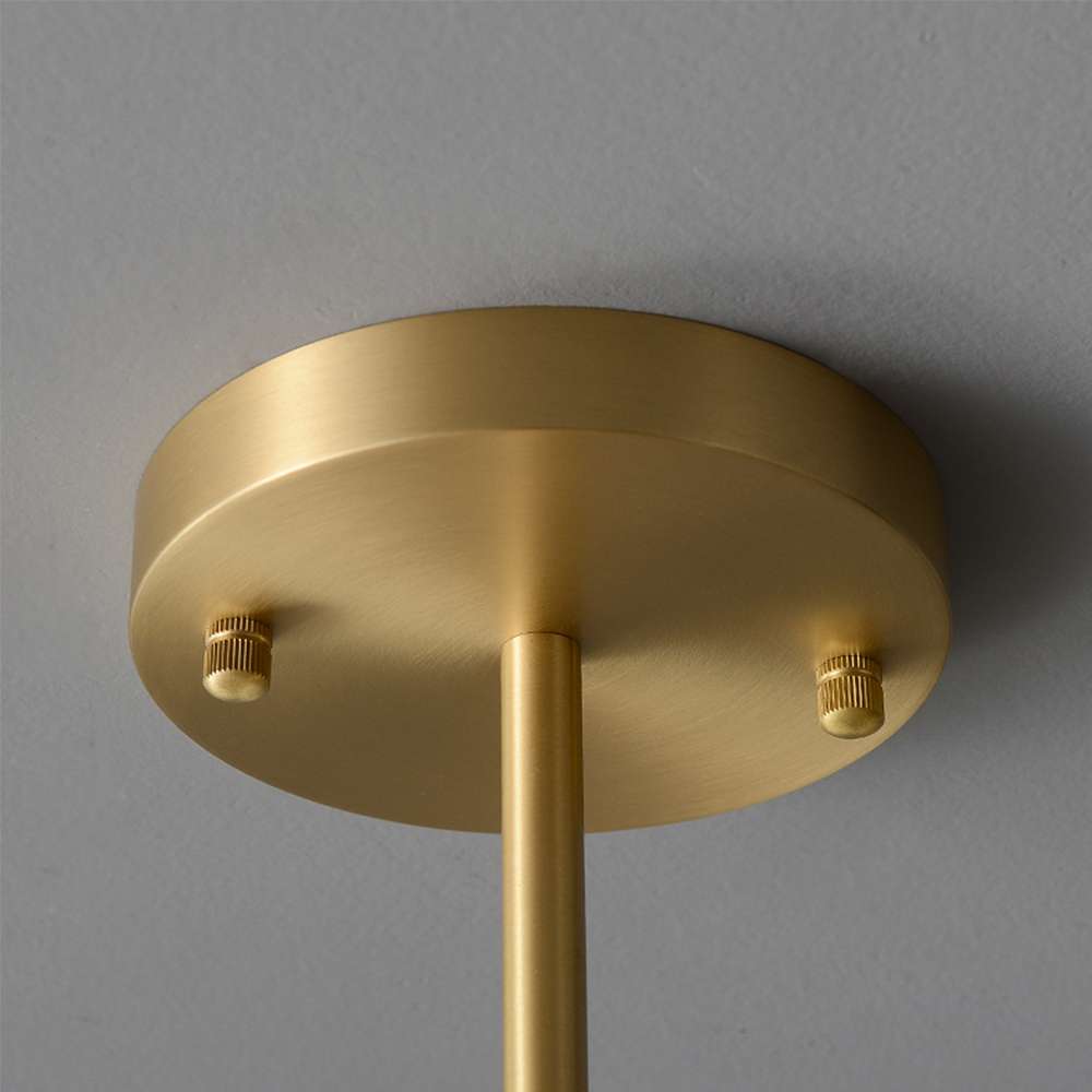 Aurata Cylindrical Hanging Lamp with White Glass Shade - view 7
