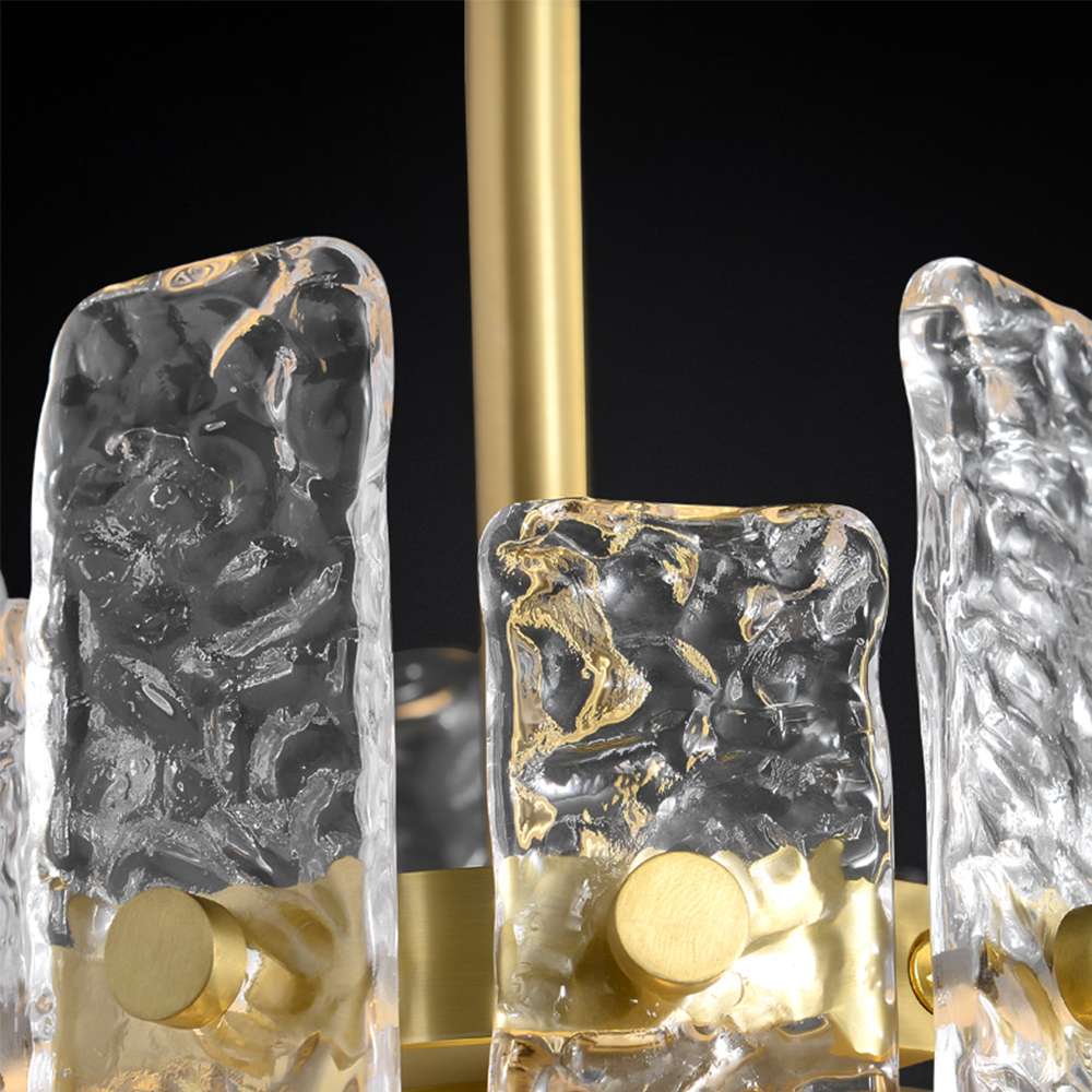 Modern Glacier Cylinder Clear Glass Pendant Lights - view 6