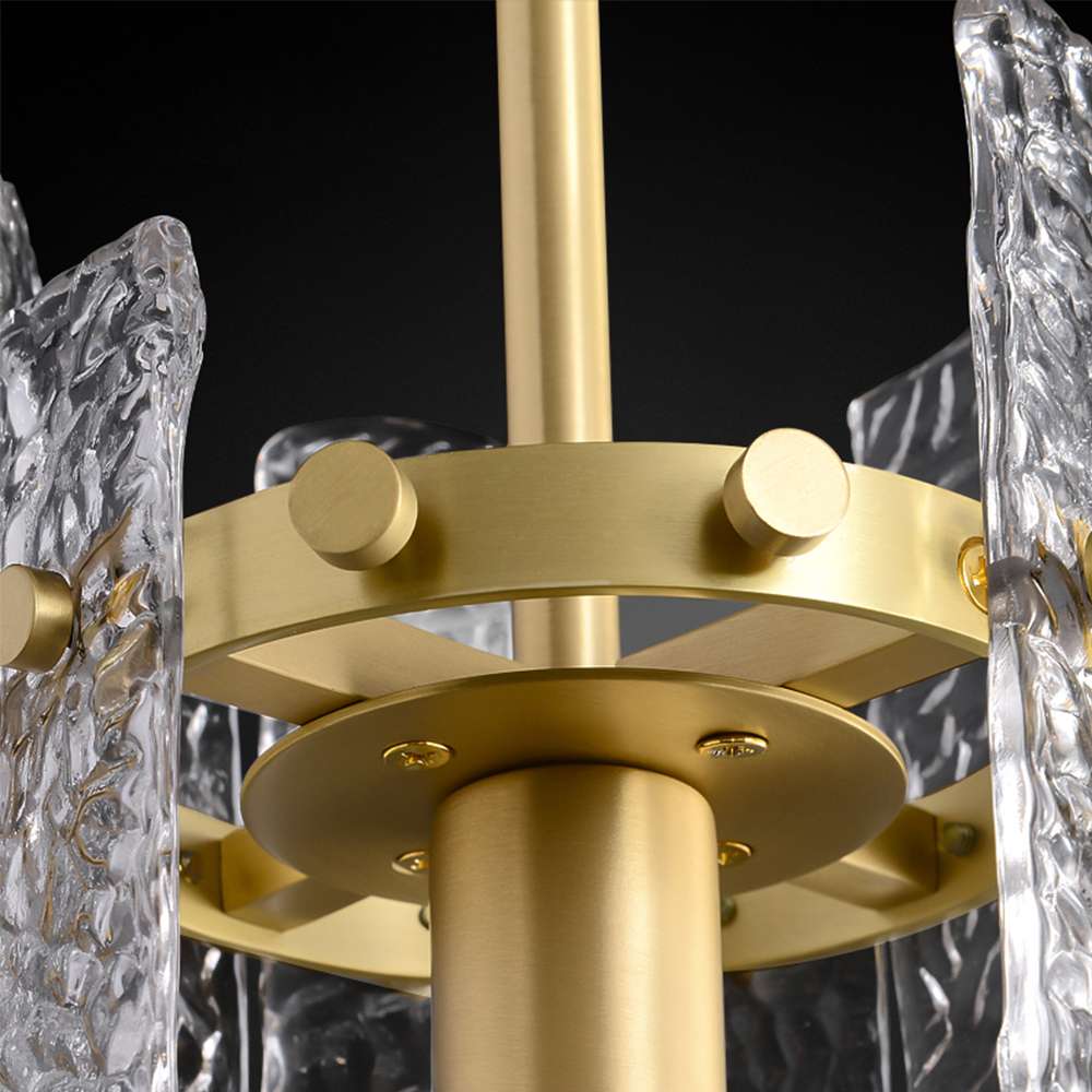Modern Glacier Cylinder Clear Glass Pendant Lights - view 7
