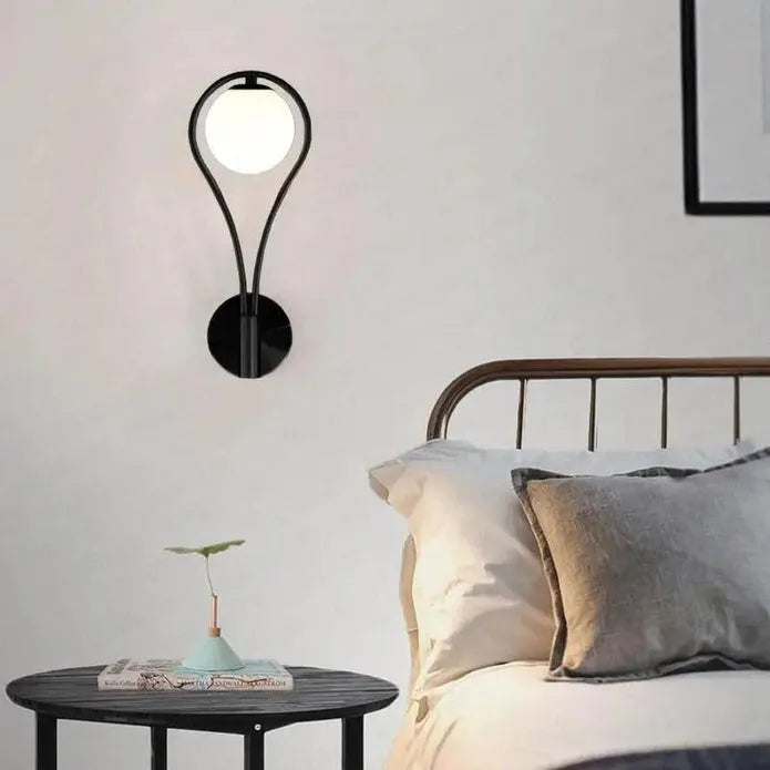 Nordic Glass Shade Ball Wall Sconces For Living Room - view 3