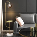 Minimalist Modern Floor Lamps with Shelves & Glass Shade - view 1