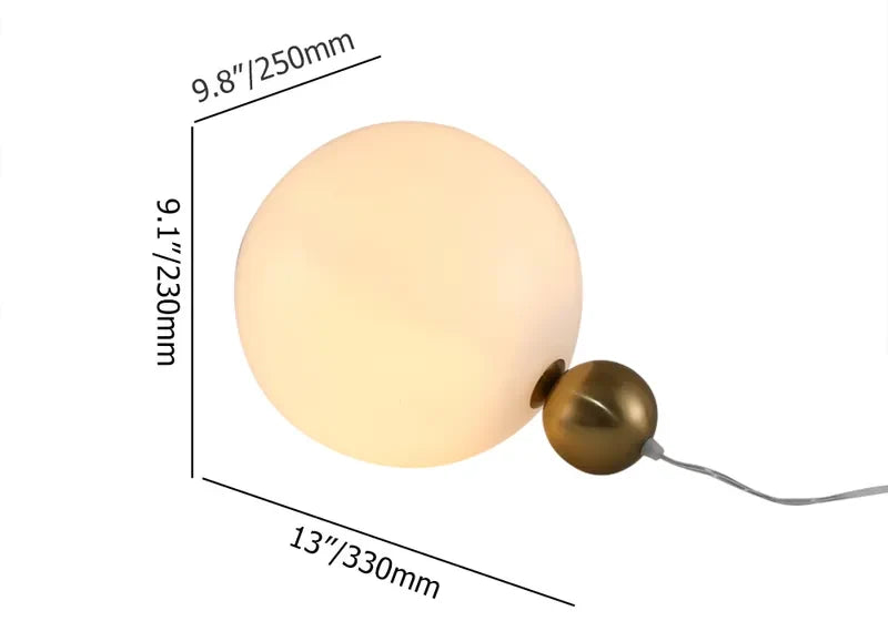Copycat Glass Globe Shade LED Nightstand Lamps for the Bedroom - view 6