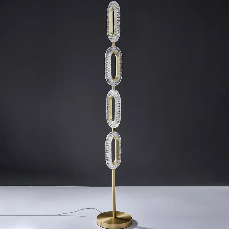 Catena Ovated 4-Light Modern Floor Lamp for Living Room - view 1