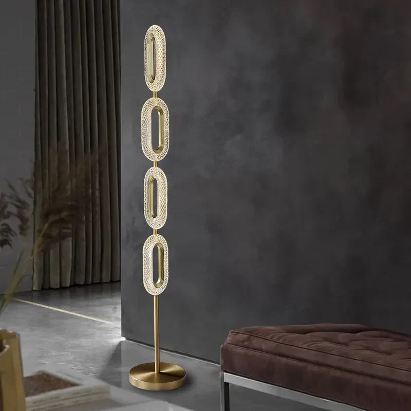 Catena Ovated 4-Light Modern Floor Lamp for Living Room - view 3