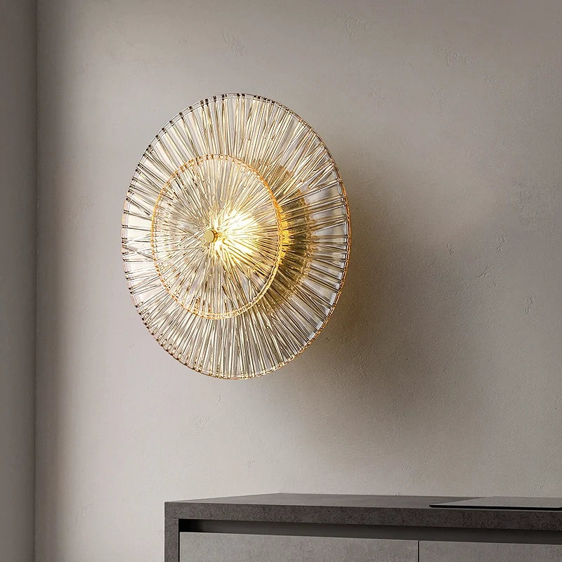 Mid-Century Modern Wall Sconces in Sunburst Shape for Living Room - view 3