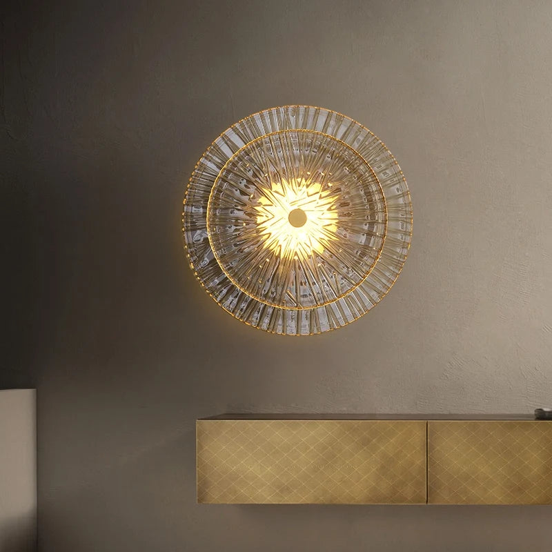 Mid-Century Modern Wall Sconces in Sunburst Shape for Living Room - view 4