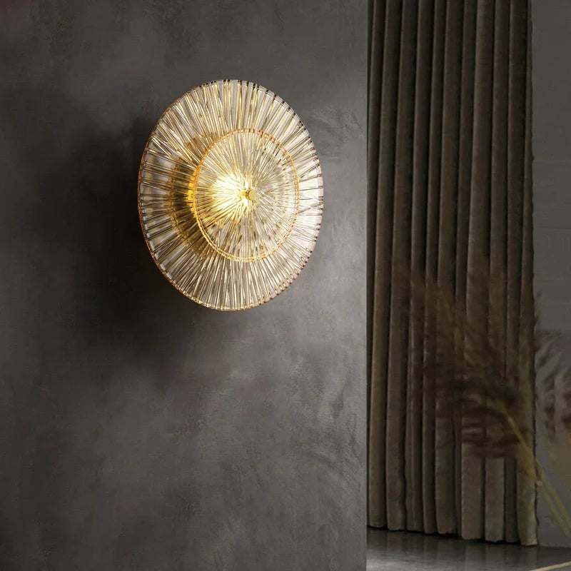 Mid-Century Modern Wall Sconces in Sunburst Shape for Living Room - view 5