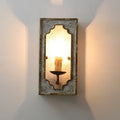 Boho Rustic Cube Candle Wall Sconces for Living Room - view 1