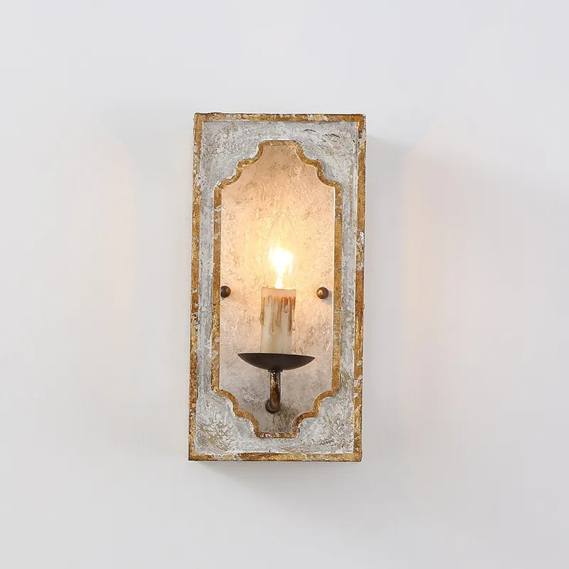 Boho Rustic Cube Candle Wall Sconces for Living Room - view 5