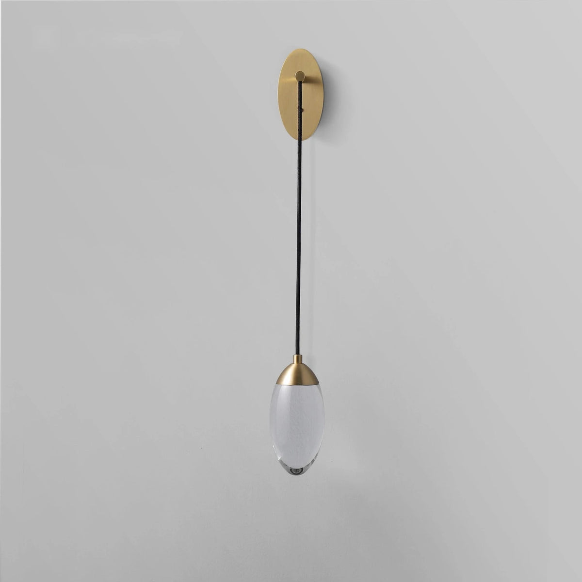 Modern Oval Clear Glass Shade Wall Lights for Living Room - view 2