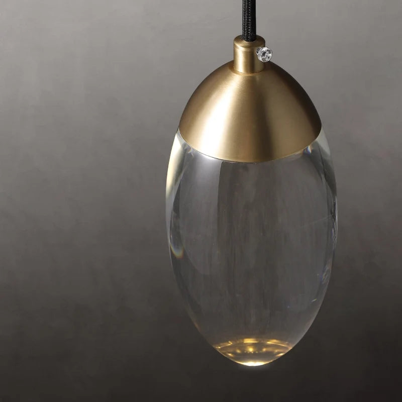 Modern Oval Clear Glass Shade Wall Lights for Living Room - view 7